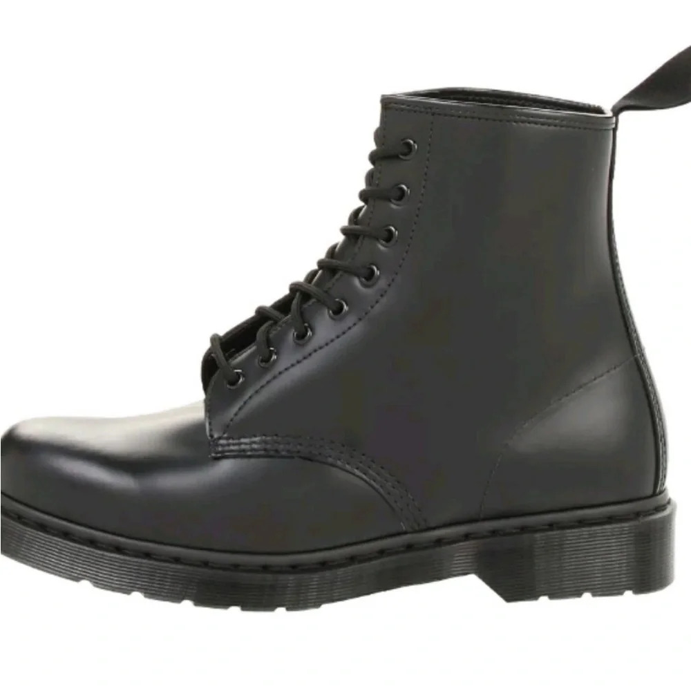Dr. Martens Black Patent Lace-Up Combat Boots - Picture 4 of 12